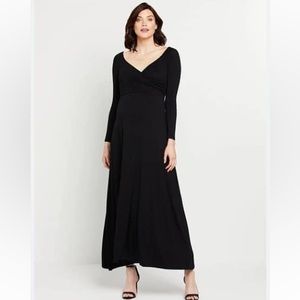 Cross Front Maternity Maxi Dress